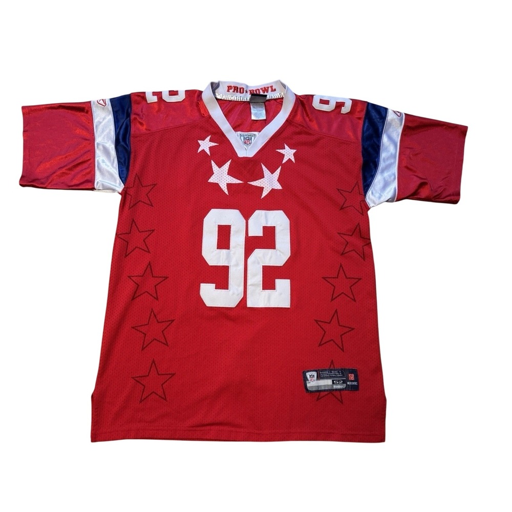 Reebok NFL Pro Bowl James Harrison 92 AFC Jersey‎ Red Size 52 Pittsburgh Steel